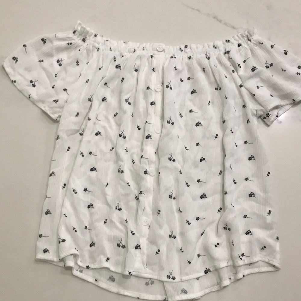 Off the shoulder floral top